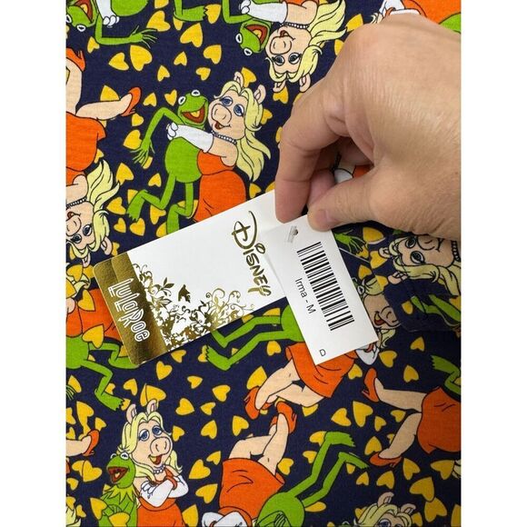 Lularoe Disney Irma Kermit & Miss Piggy - Size Medium - Picture 6 of 7